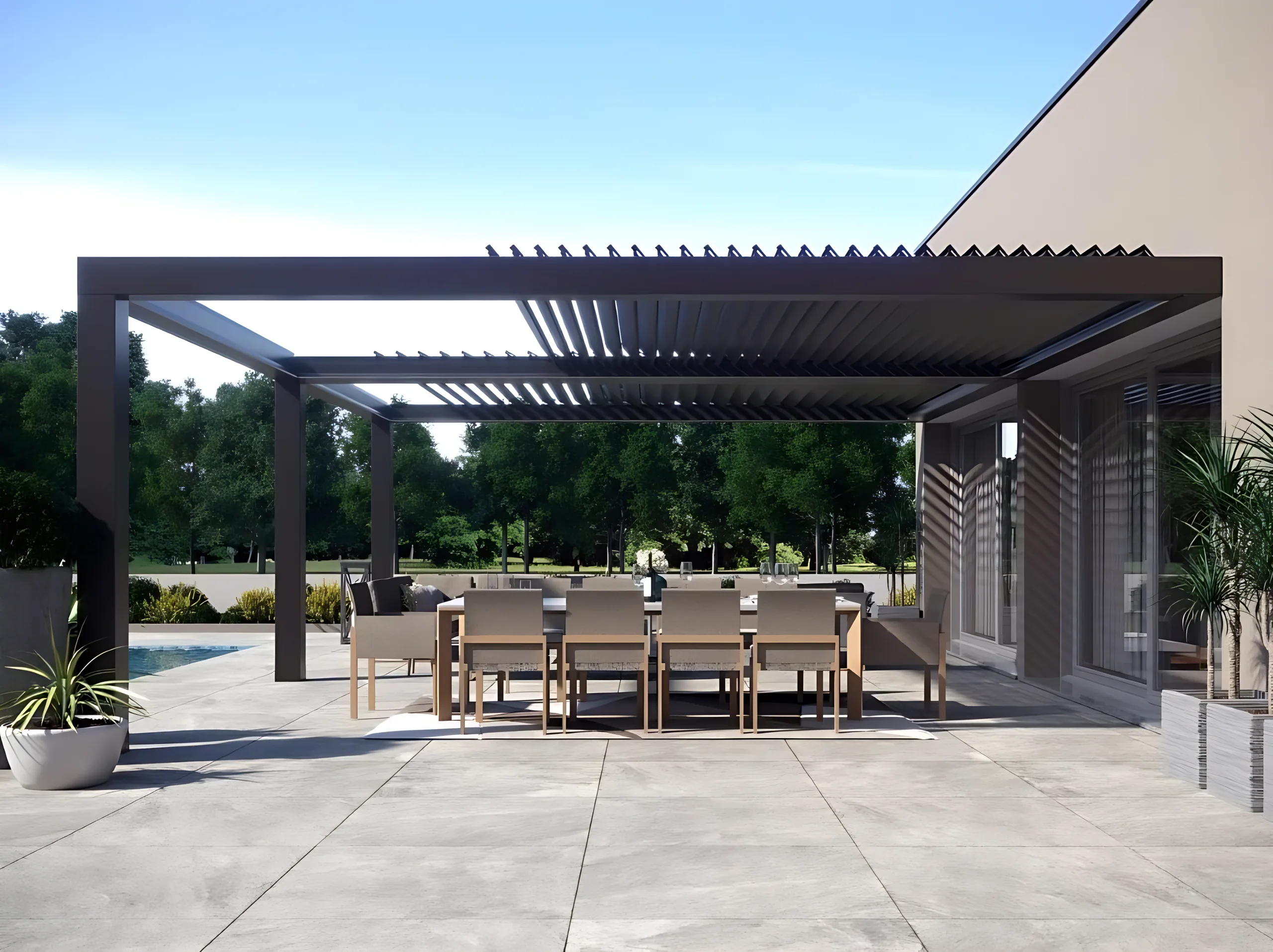 Pergola EUROPA à toiture fixe